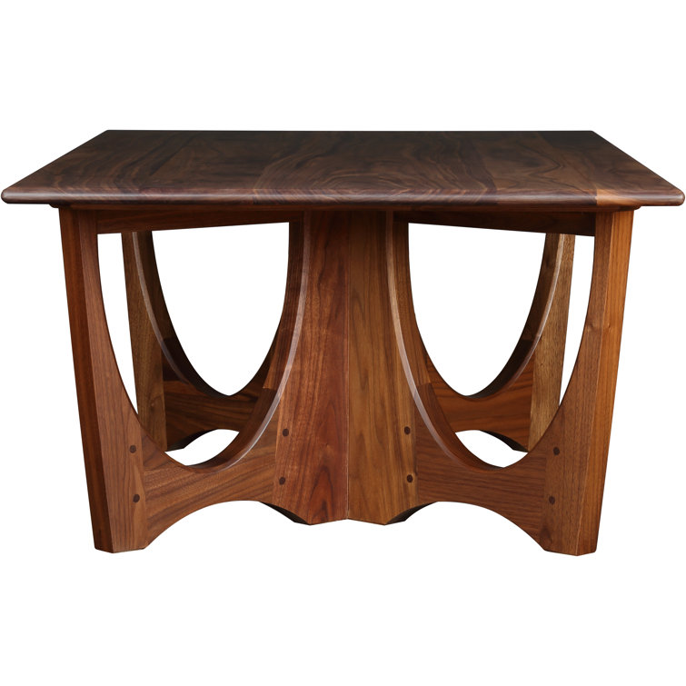 Stickley Walnut Grove Solid Wood Trestle Coffee Table Perigold